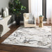 Fatima Black Beige Marbled - T2032 - 5' x 8'