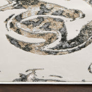 Fatima Black Beige Marbled - T2032 - 5' x 8'