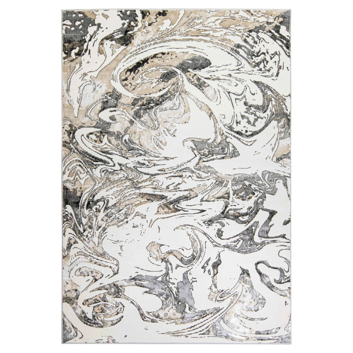 Fatima Black Beige Marbled - T2032 - 10' x 13'