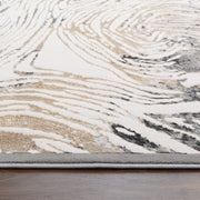 Fatima Black Beige Linear Swirl - T2033 - 5' x 8'