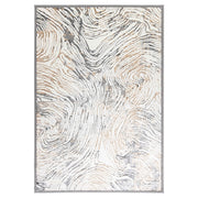 Fatima Black Beige Linear Swirl - T2033 - 5' x 8'