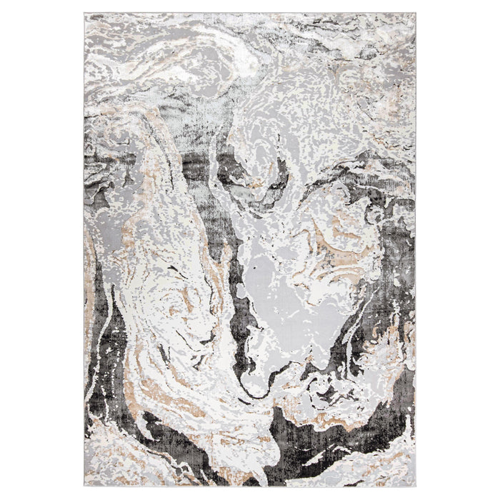 Fatima Gray Black Marbled - T2034 - 7' x 9'