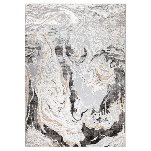 Fatima Gray Black Marbled - T2034 - 5' x 8'