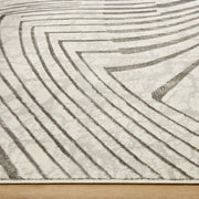 Fatima Gray Linear Geometric - T2035 - 5' x 8'