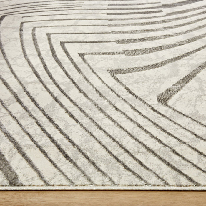 Fatima Gray Linear Geometric - T2035 - 5' x 8'