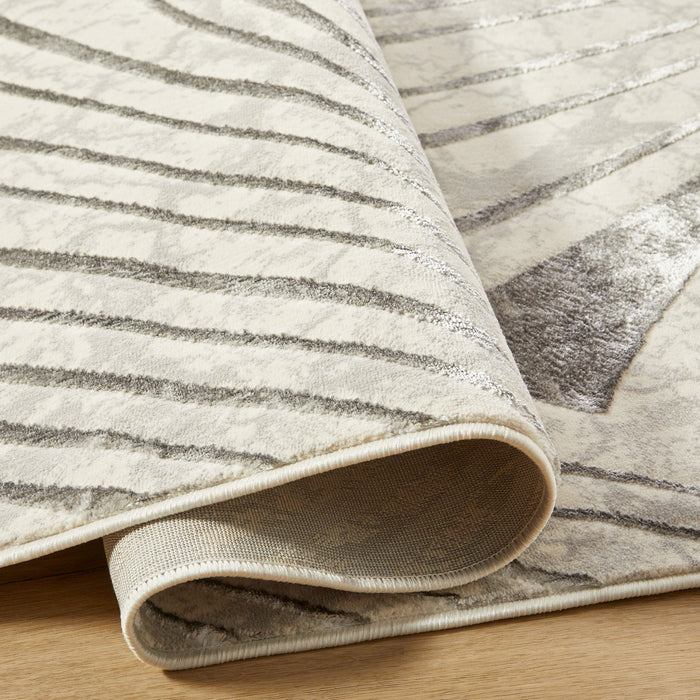 Fatima Gray Linear Geometric - T2035 - 10' x 13'