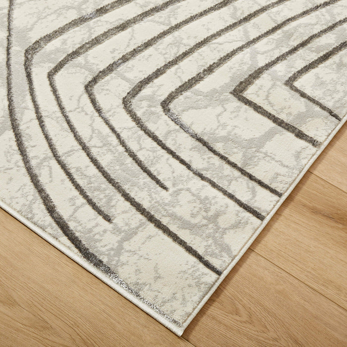 Fatima Gray Linear Geometric - T2035 - 2' x 3'