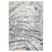 Fatima Gray Black Linear Swirl - T2036 - 5' x 8'