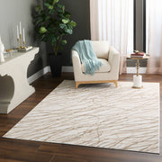Fatima Beige Linear Swirl - T2037 - 5' x 8'