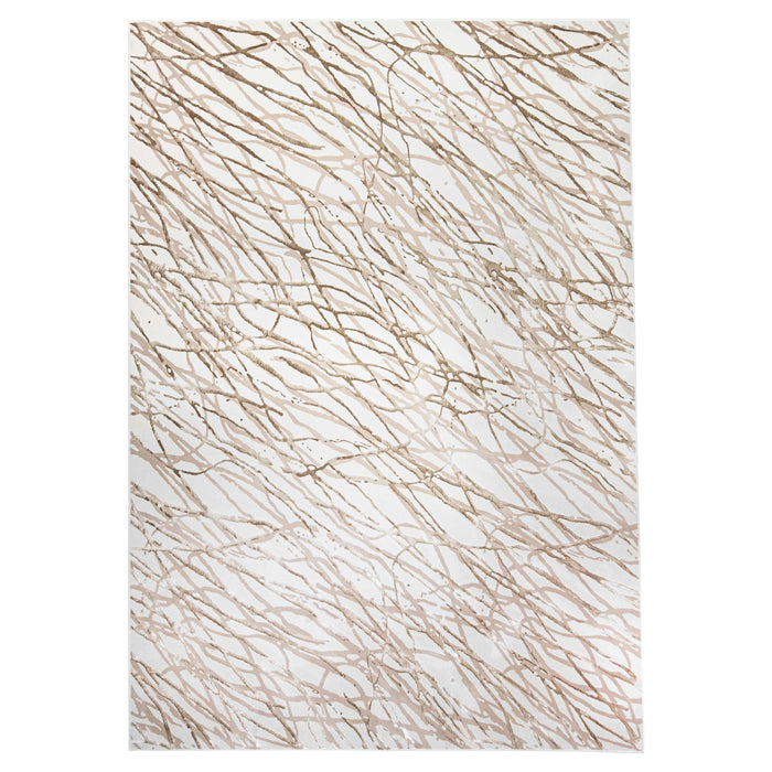 Fatima Beige Linear Swirl - T2037 - 7' x 9'