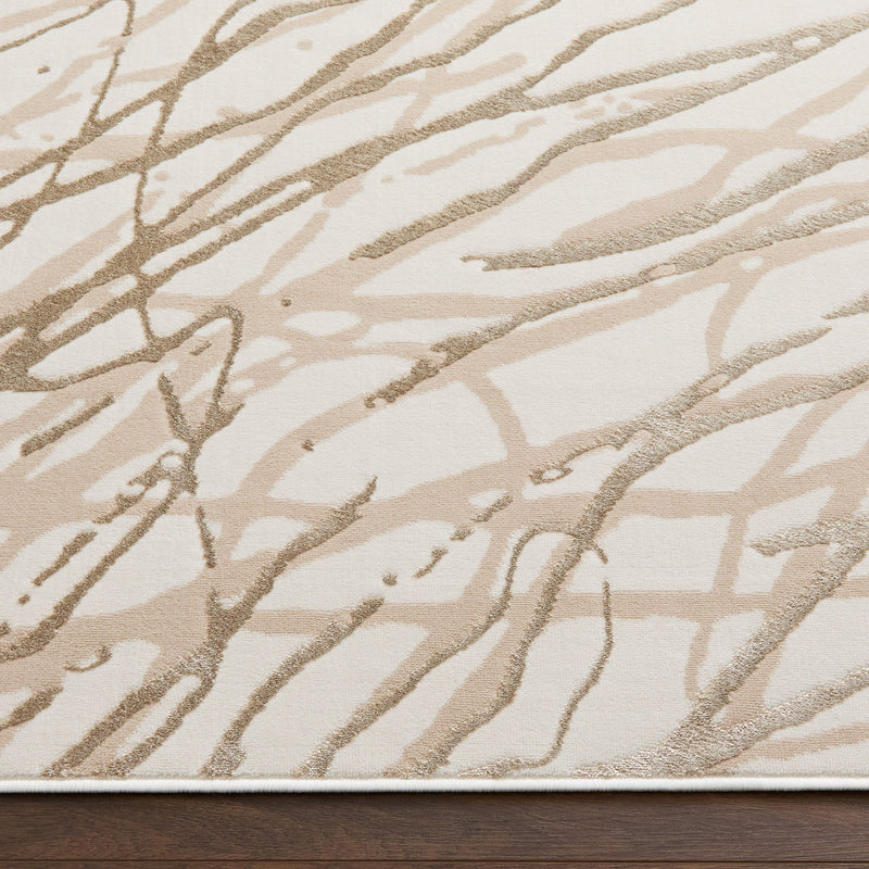 Fatima Beige Linear Swirl - T2037 - 5' x 8'