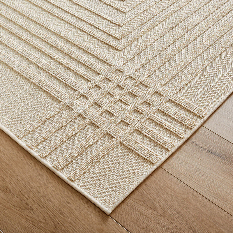Laid Back Luxe Ivory Geometric - T2038 - 5' x 8'