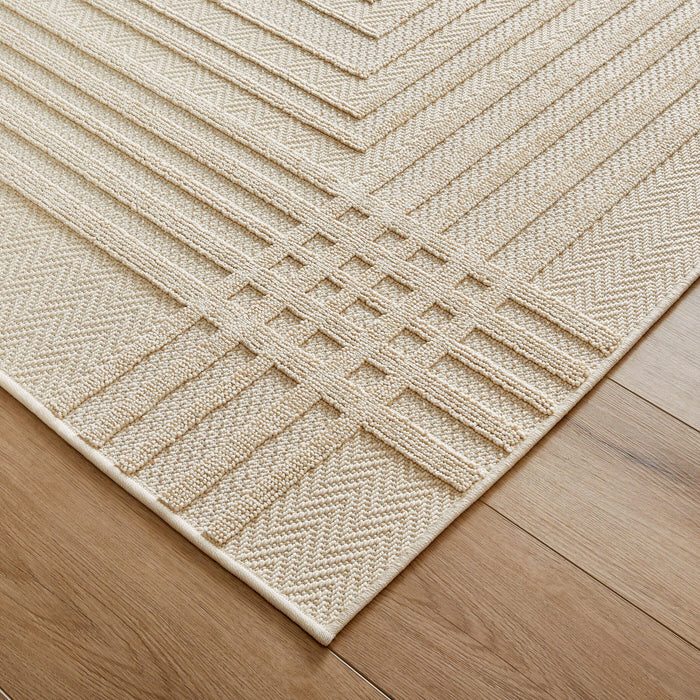 Laid Back Luxe Ivory Geometric - T2038 - 5' x 8'
