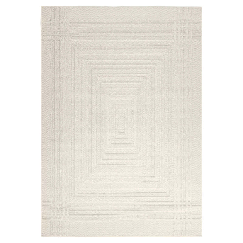 Laid Back Luxe Ivory Geometric - T2038 - 5' x 8'