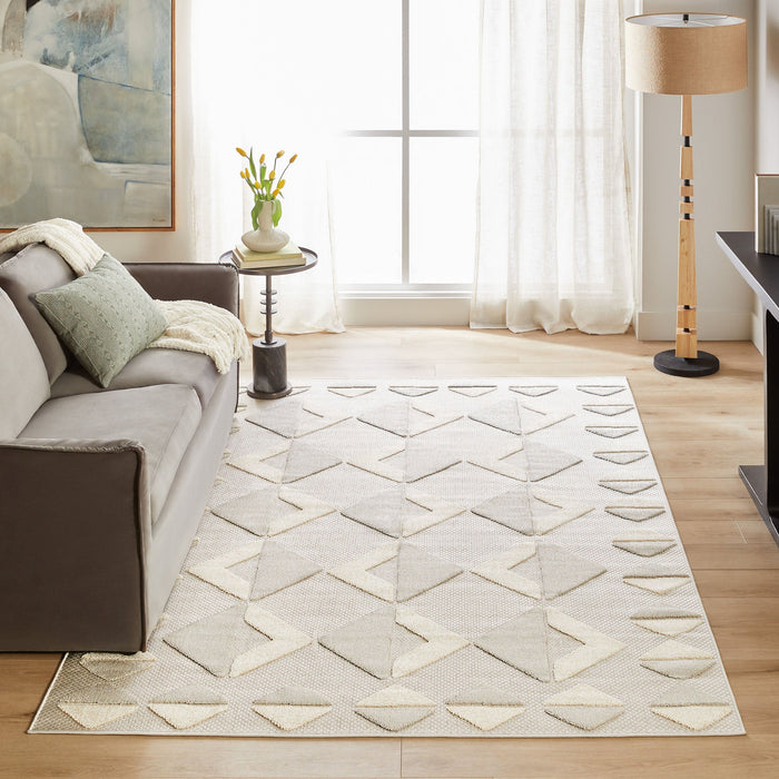 Forza Gray Geometric - T2039 - 5' x 8'