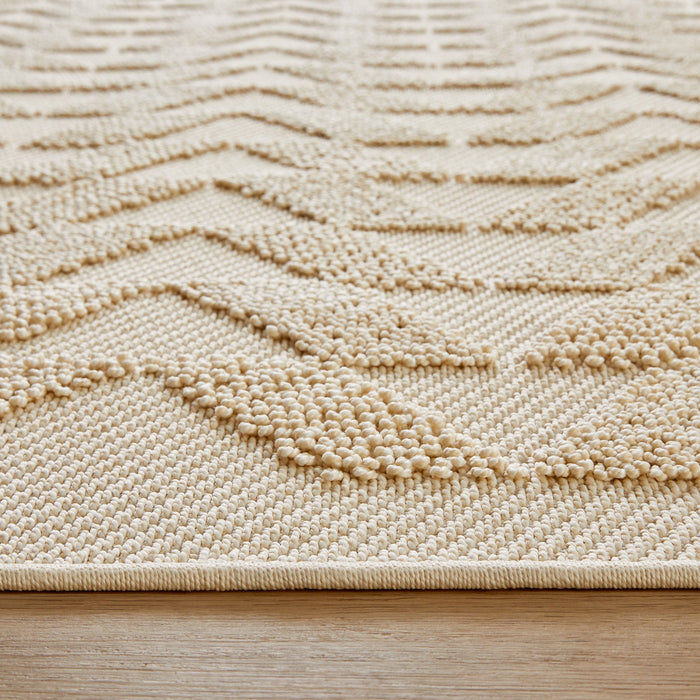 Forza Ivory Chevron Herringbone - T2040 - 7' x 9'