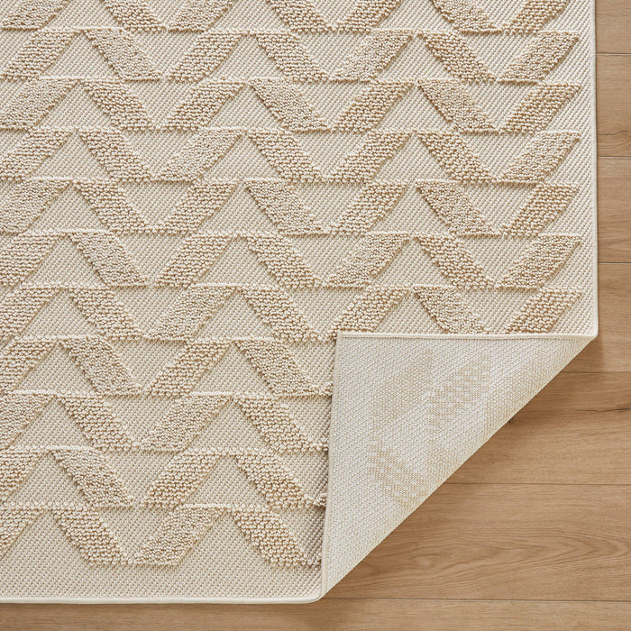 Forza Ivory Chevron Herringbone - T2040 - 8' x 11'