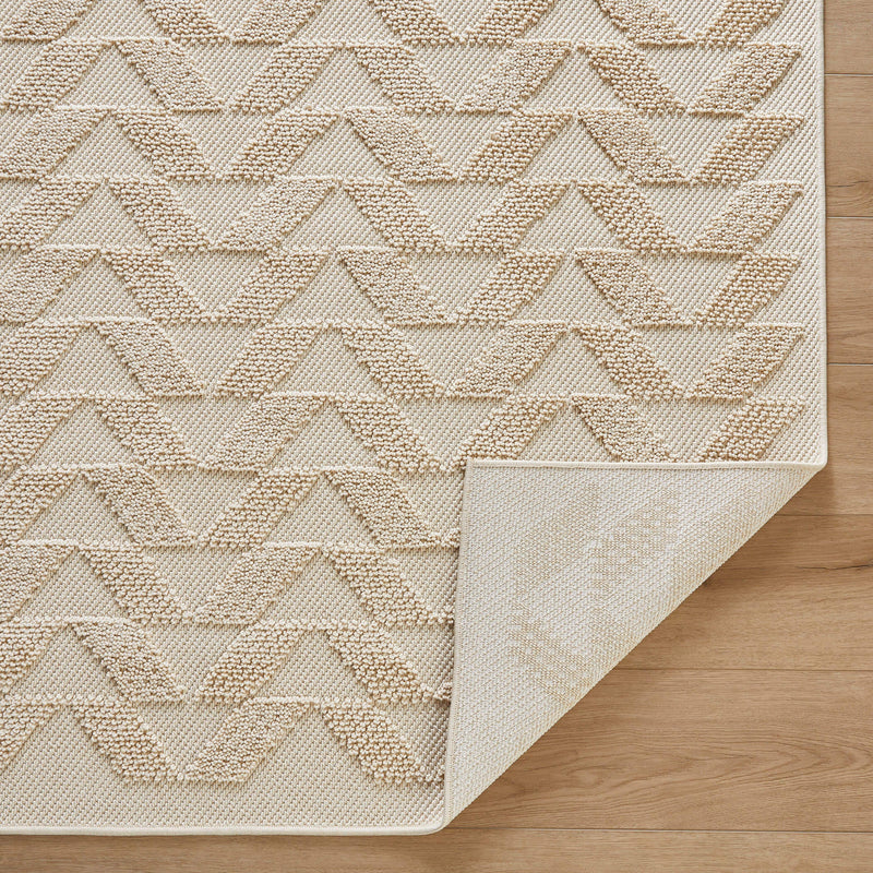 Forza Ivory Chevron Herringbone - T2040 - 5' x 8'