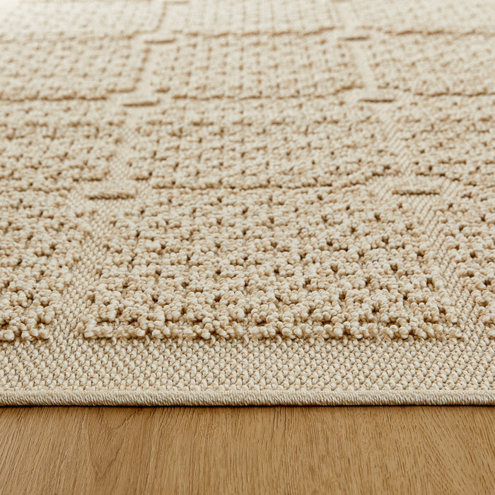 Forza Ivory Checkerboard - T2041 - 3' x 8' Runner