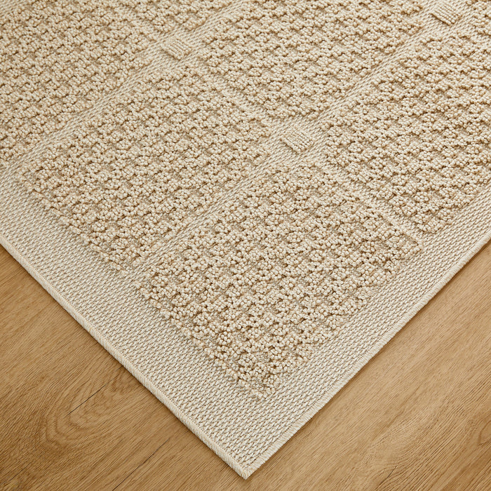 Forza Ivory Checkerboard - T2041 - 3' x 8' Runner