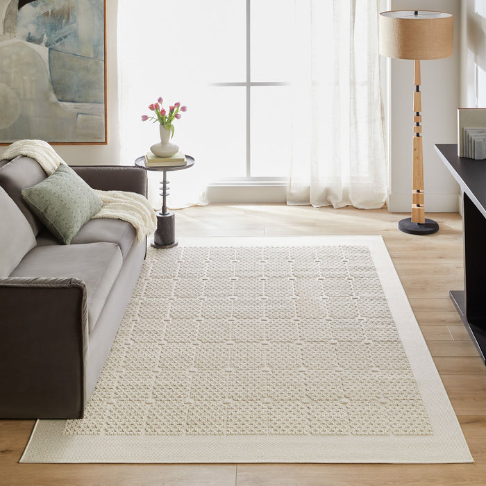 Forza Ivory Checkerboard - T2041 - 10' x 13'