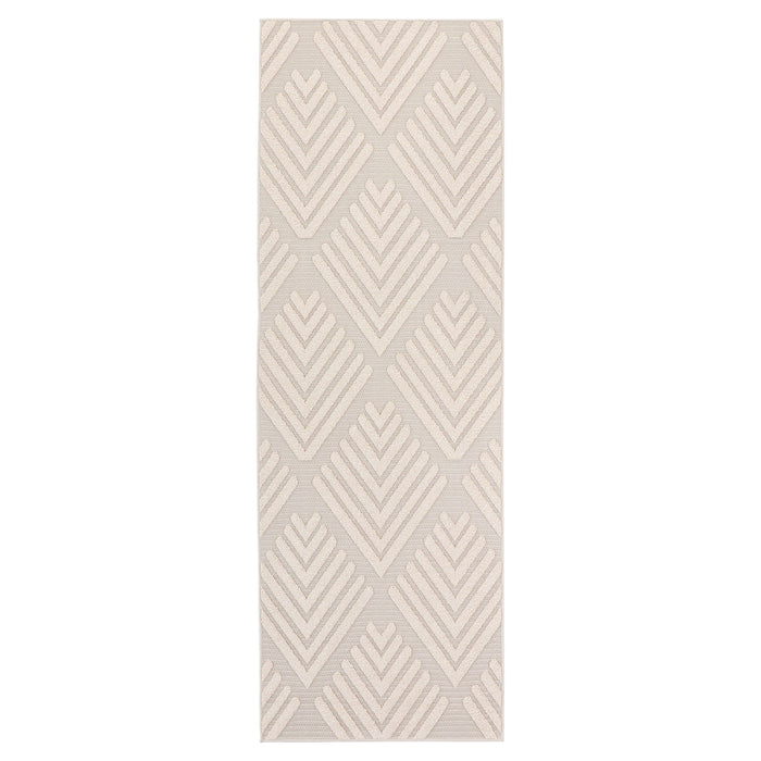Laid Back Luxe Gray Geometric - T2044 - 3' x 8' Runner