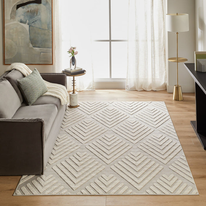 Laid Back Luxe Gray Geometric - T2044 - 5' x 8'