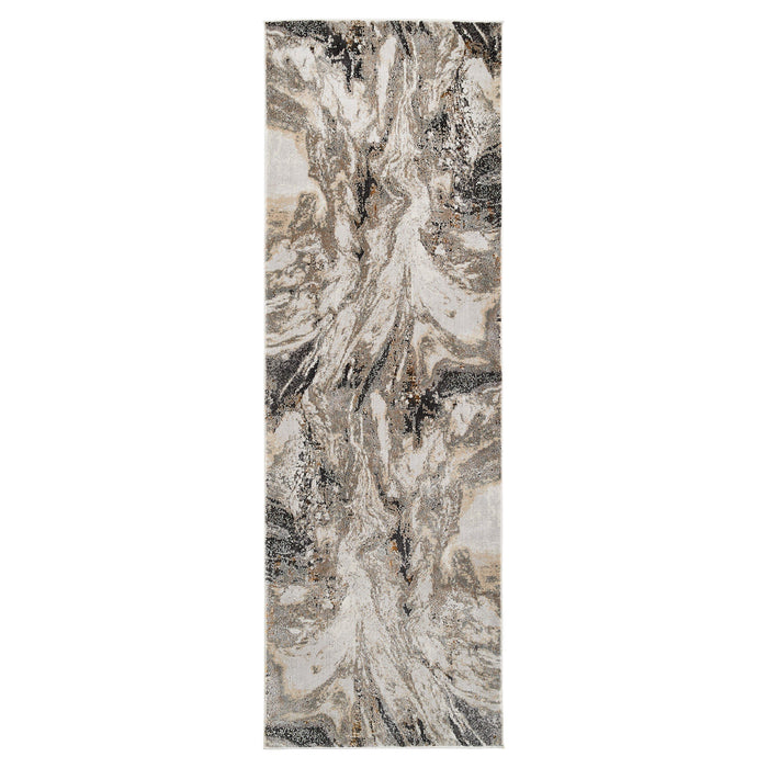 Hadim Brown Marbled - T2045 - 3' x 8' Runner