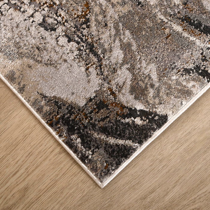 Hadim Brown Marbled - T2045 - 3' x 8' Runner