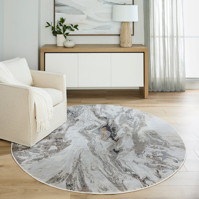 Hadim Brown Marbled - T2045 - 7' Round