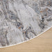 Hadim Brown Marbled - T2045 - 7' Round