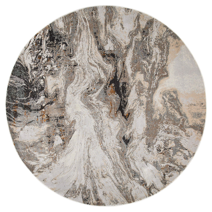 Hadim Brown Marbled - T2045 - 5' Round