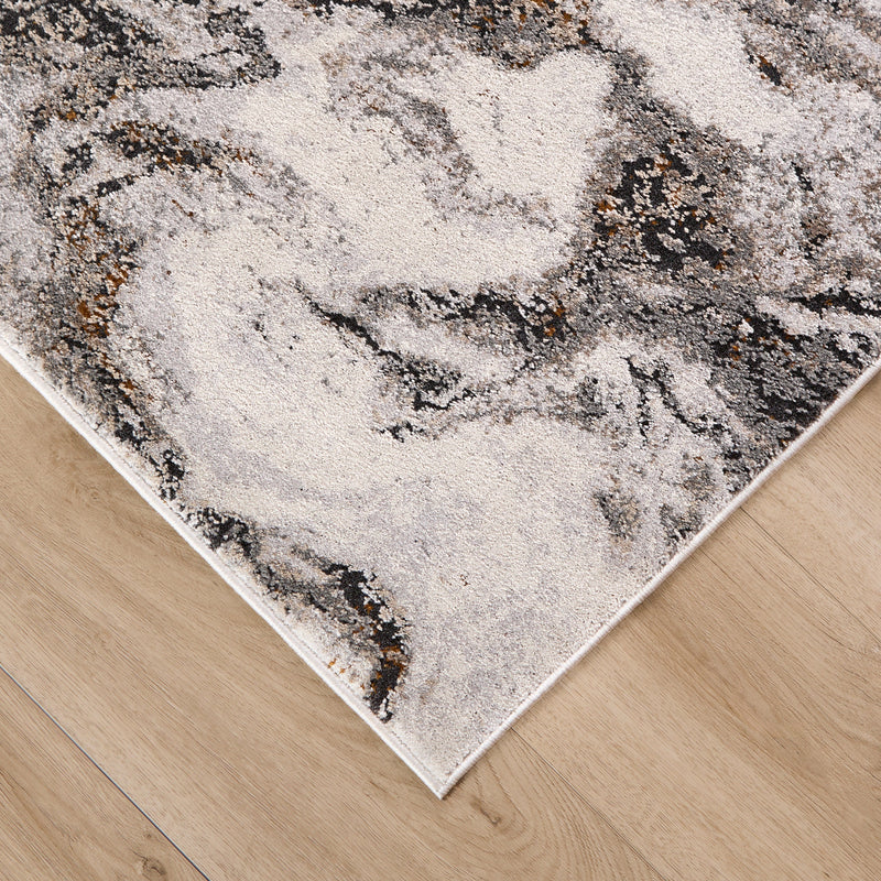 Hadim Gray Marbled - T2046 - 3' x 8' Runner
