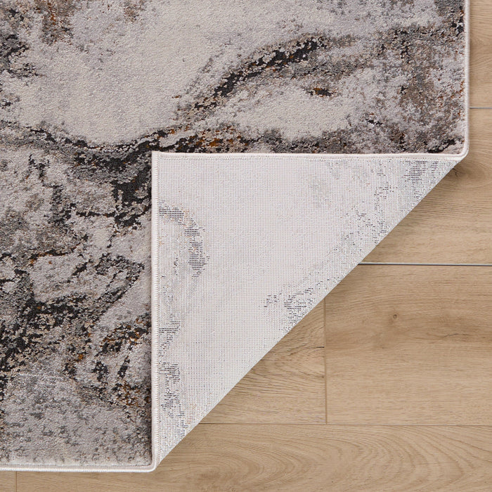 Hadim Gray Marbled - T2046 - 3' x 8' Runner