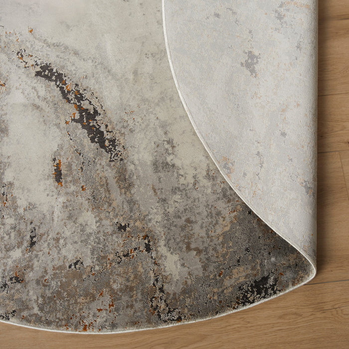 Hadim Gray Marbled - T2046 - 7' Round
