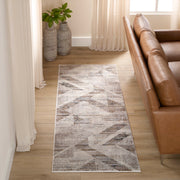 Hadim Brown Geometric - T2047 - 3' x 8' Runner