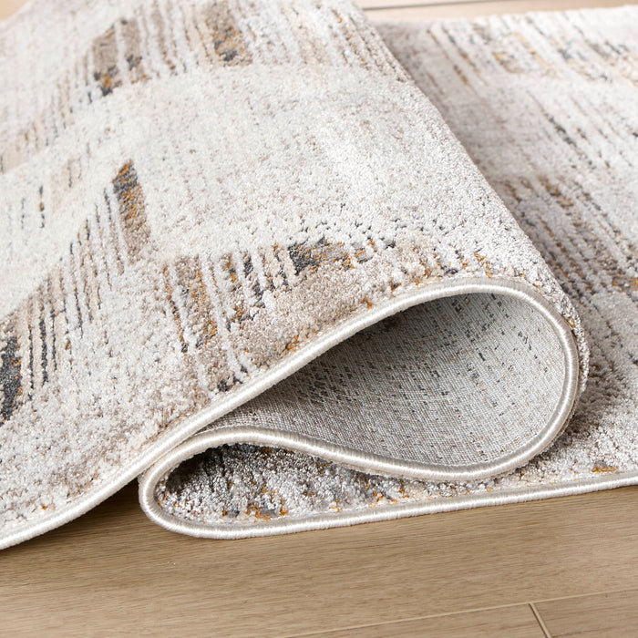 Hadim Brown Geometric - T2047 - 3' x 8' Runner