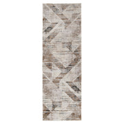 Hadim Brown Geometric - T2047 - 3' x 8' Runner