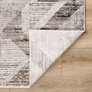Hadim Brown Geometric - T2047 - 3' x 8' Runner