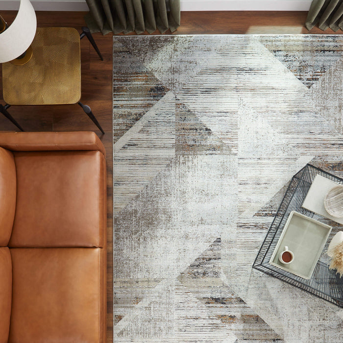 Hadim Brown Geometric - T2047 - 5' x 8'