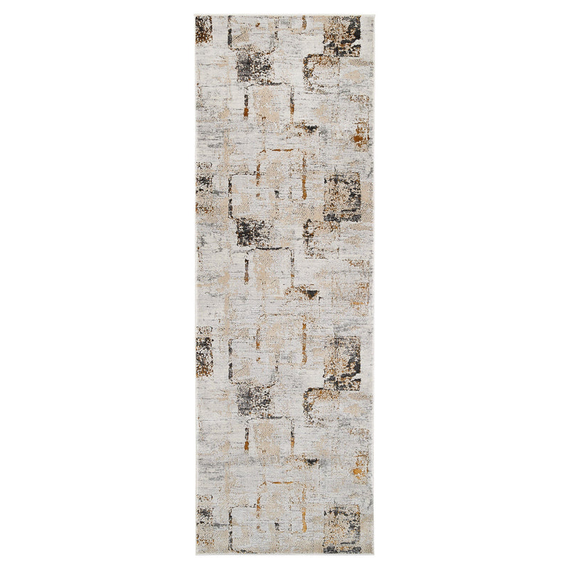 Hadim Brown Geometric - T2048 - 3' x 8' Runner