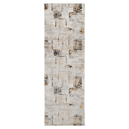 Hadim Brown Geometric - T2048 - 3' x 8' Runner