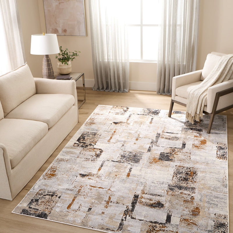 Hadim Brown Geometric - T2048 - 8' x 11'