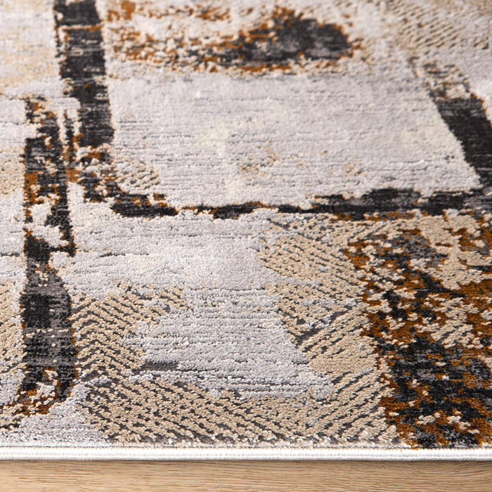 Hadim Brown Geometric - T2048 - 7' x 9'