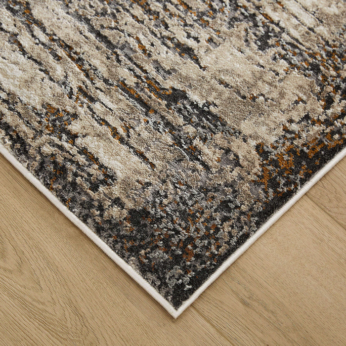Hadim Brown Painterly - T2049 - 7' x 9'