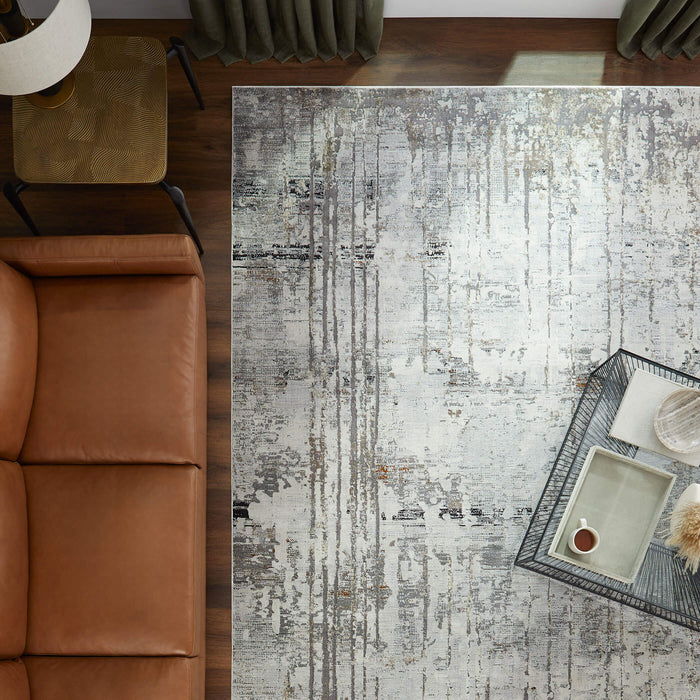 Hadim Gray Painterly - T2050 - 5' x 8'
