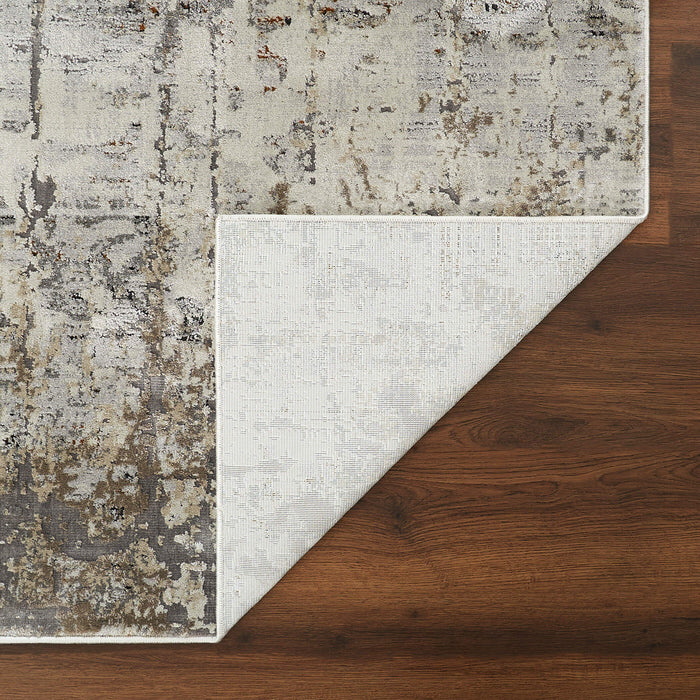 Hadim Gray Painterly - T2050 - 5' x 8'