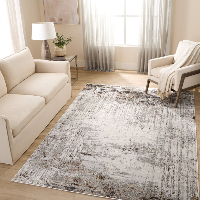 Hadim Gray Painterly - T2051 - 2' x 3'