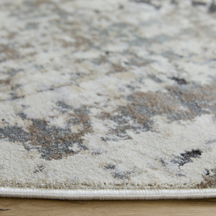 Hadim Brown Painterly - T2052 - 8' Round