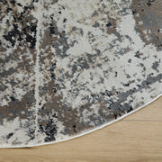Hadim Brown Painterly - T2052 - 8' Round